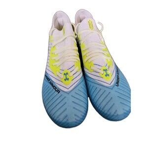 Under Armour 3027240-100 W Shadow Elite 2.0 FG Soccer Cleats White Blue US 9